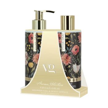 Set cadou Lotiune de corp, Vivian Gray Botanicals, Unisex, 250 ml + Gel de dus 250 ml ieftin