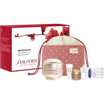 Shiseido Benefiance Wrinkle Smoothing Cream Pouch Set set cadou (pentru ten matur) de firma originala