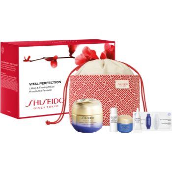 Shiseido Vital Perfection Uplifting and Firming Cream Pouch Set set cadou (pentru finisarea contururilor) de firma originala