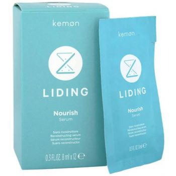 Tratament serum de hidratare - Kemon Professional Box Liding Nourish Serum, 8 ml x 12 buc