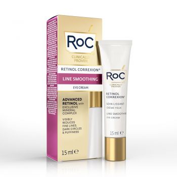 Crema pentru conturul ochilor Retinol Correxion Line Smoothing Roc, 15 ml de firma original