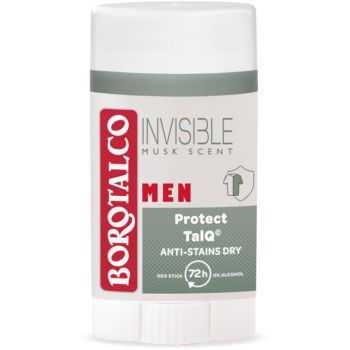 Deodorant Stick Borotalco Men Invisible, 40 ml (Gramaj: 3 x 40 ml) de firma original