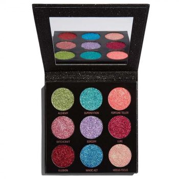 Paleta profesionala glitter 9 nuante, efect stralucitor, Makeup Revolution London, Abracadabra