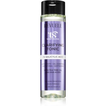 Revuele Target Solution Clarifying Tonic tonic pentru curățarea tenului cu acid salicilic