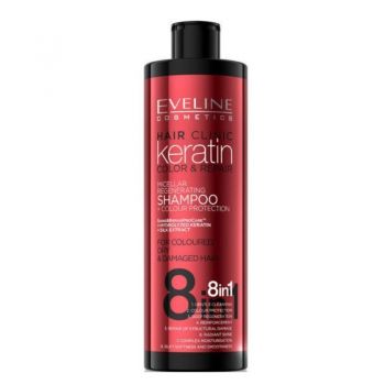 Sampon Keratin Colour Protection 8 in 1 Eveline Cosmetics, 400ml (Gramaj: 400 ml) Sampon Keratin Colour Protection 8 in 1 Eveline Cosmetics, 400ml (Gramaj: 400 ml)