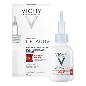 Ser antirid cu retinol pentru riduri pronuntate Vichy Liftactiv Specialist, 30 ml