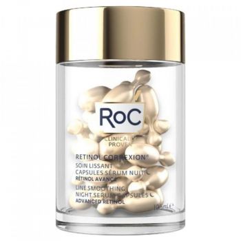 Ser antirid de noapte, Roc Retinol Correction Line Smoothing Night Serum (Concentratie: Serum, Gramaj: 30 capsule)