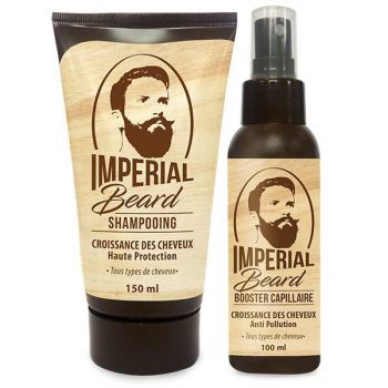 Set Cadou Pentru Cresterea Parului Lotiune 150 ml + Sampon Croissance Cheveaux Imperial Beard, 100ml