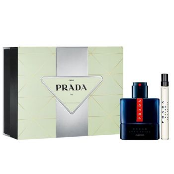 Set Prada Luna Rossa Ocean, Apa de Parfum, Barbati, 100 ml + 10 ml