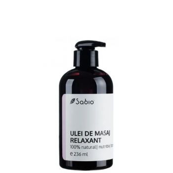 Ulei de masaj relaxant, Sabio (Gramaj: 236 ml, Concentratie: Ulei de masaj)