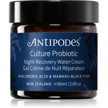 Antipodes Culture Probiotic Night Recovery Water Cream Crema de noapte intensiva pentru revitalizarea pielii cu probiotice