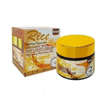 Crema anti pete pigmentare cu Orez Organic, Efect hidratant si regenerator, Wokali, 55 g la reducere