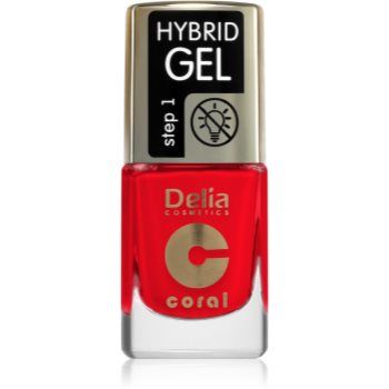 Delia Cosmetics Coral Hybrid Gel gel de unghii fara utilizarea UV sau lampa LED ieftin