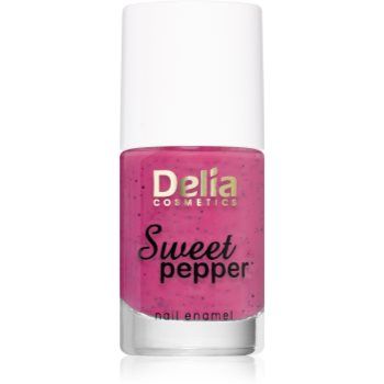 Delia Cosmetics Sweet Pepper Black Particles lac de unghii