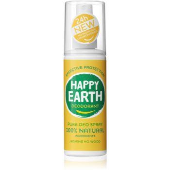 Happy Earth 100% Natural Deodorant Spray Jasmine Ho Wood deodorant