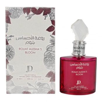 Parfum indian dama Rouat Alesha s Bloom by Dorall Collection Eau De Parfum, 100 ml la reducere