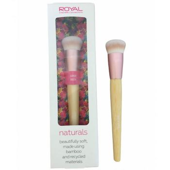 Pensula din bambus pentru conturarea tenului ROYAL Natural Expert Brush, 100% Eco-friendly