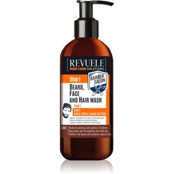 Revuele Men Care Solutions Barber Salon șampon pentru păr și barbă 3 in 1