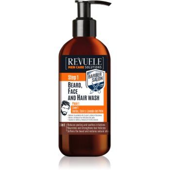 Revuele Men Care Solutions Barber Salon șampon pentru păr și barbă 3 in 1 Revuele Men Care Solutions Barber Salon șampon pentru păr și barbă 3 in 1