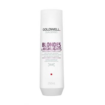 Sampon Goldwell Dual Senses Blondes & Highlights Anti-Brass pentru par blond 250ml