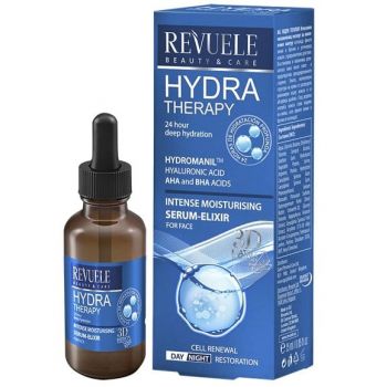 Ser hidratant regenerator cu Acid hialuronic purificat, AHA si BHA, Revuele 3D Matrix Technology, 25 ml la reducere