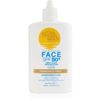 Bondi Sands SPF 50+ Fragrance Free fluid pentru fata cu protectie solara fara parfum de firma originala