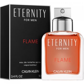 Calvin Klein Eternity Flame, Apa de Toaleta, Barbati (Concentratie: Apa de Toaleta, Gramaj: 100 ml)
