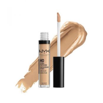 Corector Lichid, NYX Professional Makeup, HD Studio Photogenic Concealer, 4.5 Sand Beige, 3 g de firma original