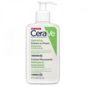 Crema de curatare spumanta si hidratanta, CeraVe (Concentratie: Crema pentru curatare, Gramaj: 473 ml) ieftin