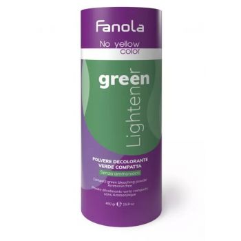Fanola No Yellow - Pudra decoloranta cu pigment verde 450g