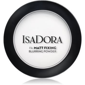 IsaDora Matt Fixing Blurring Powder pudra mata transparenta pentru look perfect