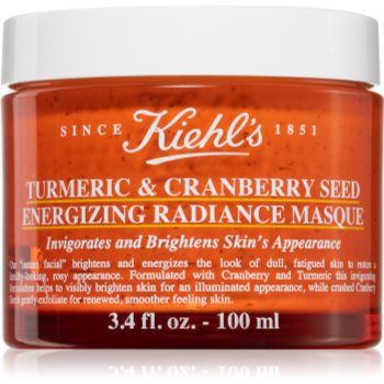 Kiehl's Turmeric & Cranberry Seed Energizing Radiance Mask masca pentru albirea tenului pentru toate tipurile de ten, inclusiv piele sensibila