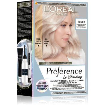 L’Oréal Paris Préférence Le Blonding Toner toner acid neutralizarea subtonurilor de alamă