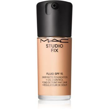 MAC Cosmetics Studio Fix Fluid SPF 15 24HR Matte Foundation + Oil Control machiaj cu efect matifiant SPF 15