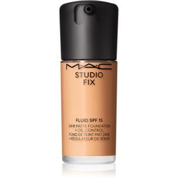 MAC Cosmetics Studio Fix Fluid SPF 15 24HR Matte Foundation + Oil Control machiaj cu efect matifiant SPF 15