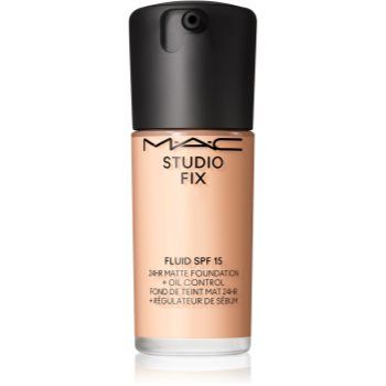 MAC Cosmetics Studio Fix Fluid SPF 15 24HR Matte Foundation + Oil Control machiaj cu efect matifiant SPF 15