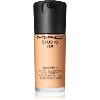 MAC Cosmetics Studio Fix Fluid SPF 15 24HR Matte Foundation + Oil Control machiaj cu efect matifiant SPF 15