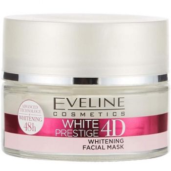 Masca de fata, Eveline Cosmetics, White Prestige, Whitening Facial Mask, 4D, 50 ml