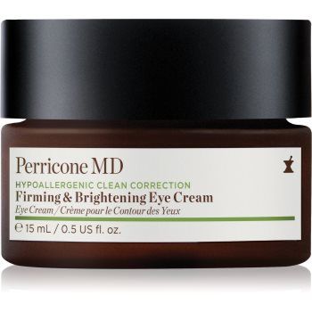 Perricone MD Hypoallergenic Clean Correction Eye Cream hidratare și strălucire pentru pleoape și pungile de sub ochi