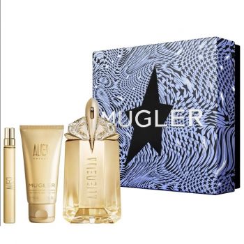Set cadou Alien Goddess Thierry Mugler, Femei, Apa de Parfum, 60 ml + Lotiune de corp 50 ml + Apa de Parfum, 10 ml de firma original