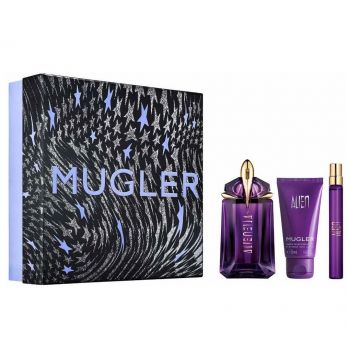 Set cadou Alien Thierry Mugler, Femei, Apa de Parfum, 60 ml + Lotiune de corp 50 ml + Apa de Parfum, 10 ml