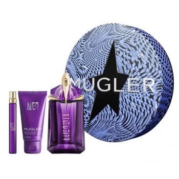 Set cadou Alien Thierry Mugler, Femei, Apa de Parfum, 60 ml + Lotiune de corp 50 ml + Apa de Parfum, 10 ml de firma original