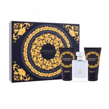 Set cadou Versace pour Homme (Concentratie: Apa de Toaleta, Gramaj: 50 ml + 50 ml + 50 ml)