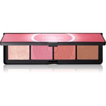 Smashbox Halo Sculpt + Glow Face Palette paletă cu iluminatoare și farduri de obraz