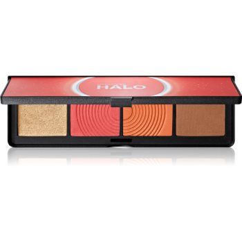 Smashbox Halo Sculpt + Glow Face Palette paletă cu iluminatoare și farduri de obraz