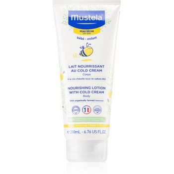 Mustela Bébé Soin lapte de corp contine emulsie Cold cream