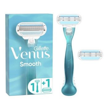 Aparat de Ras cu 3 Lame + 1 Rezerva pentru Femei - Gillette Venus Smooth, 1 buc ieftina