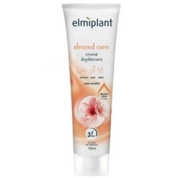 Cremă depilatoare pentru piele sensibilă Elmiplant Almond Care 150ml