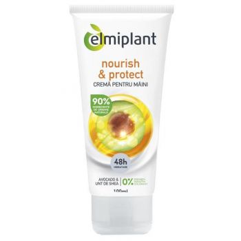 Crema Nutritiva pentru Maini Elmiplant, Avocado si Unt de Shea, 100 ml