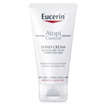 Crema pentru maini AtopiControl Eucerin, 75 ml